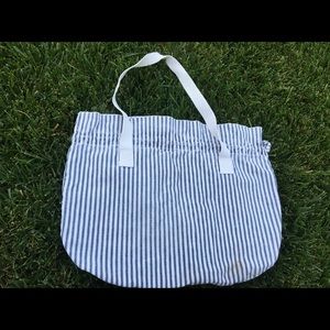 American eagle simple stripped tote bag purse